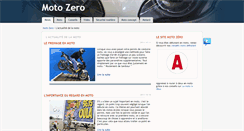 Desktop Screenshot of motozero.fr