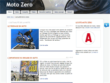 Tablet Screenshot of motozero.fr